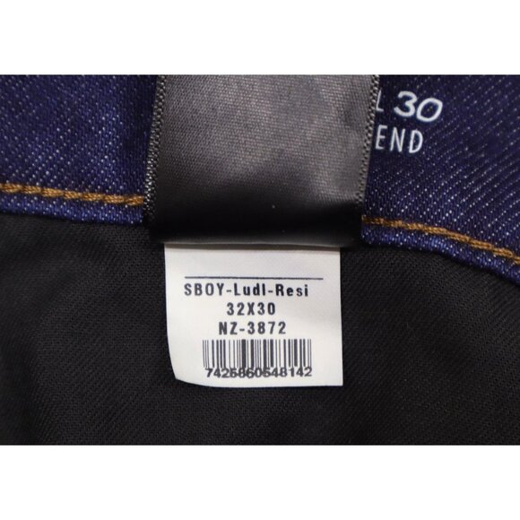 Mott & Bow Women's Slim Boyfriend Straight Leg Dark Blue Jeans Sz 32X30 - Picture 9 of 11